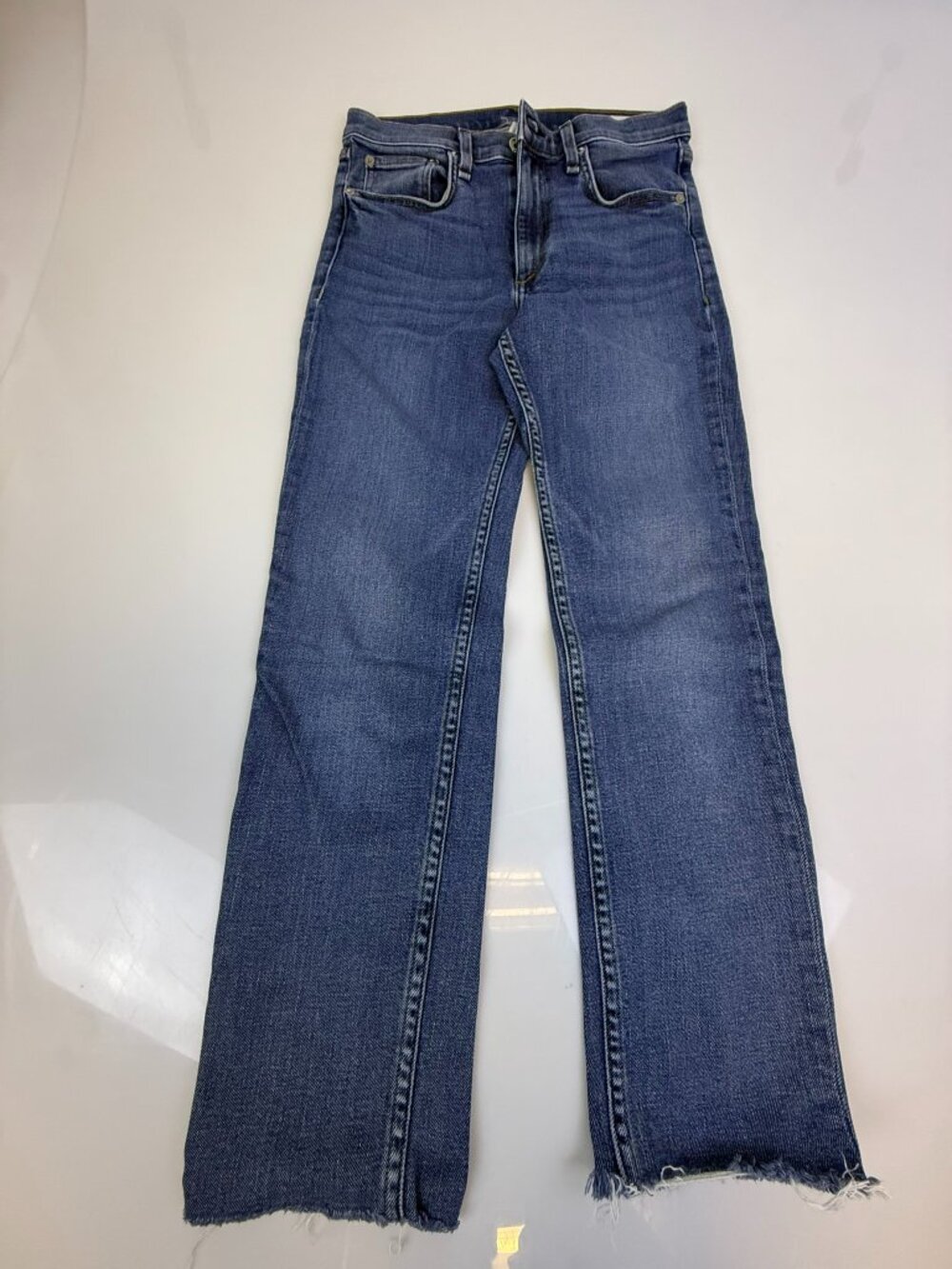 Rag & Bone Blue High Rise Distressed Ankle Jeans J4-27